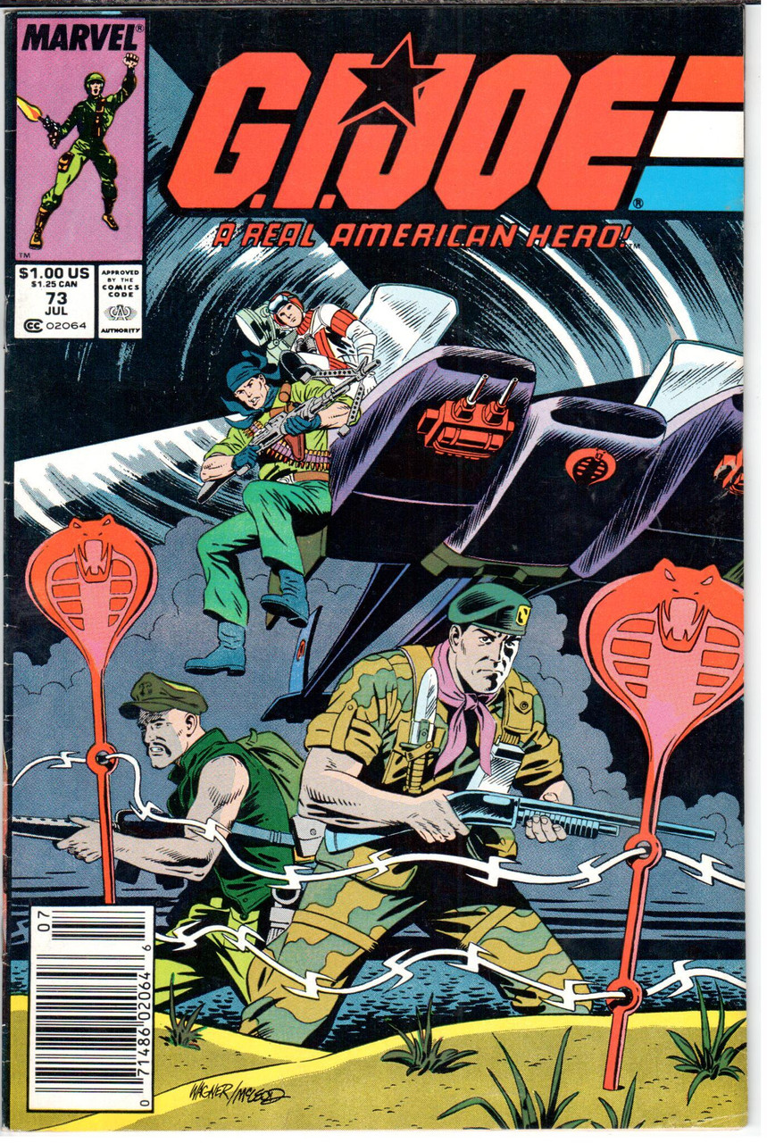 GI Joe ARAH (1982 Series) #73 Newsstand VF+ 8.5