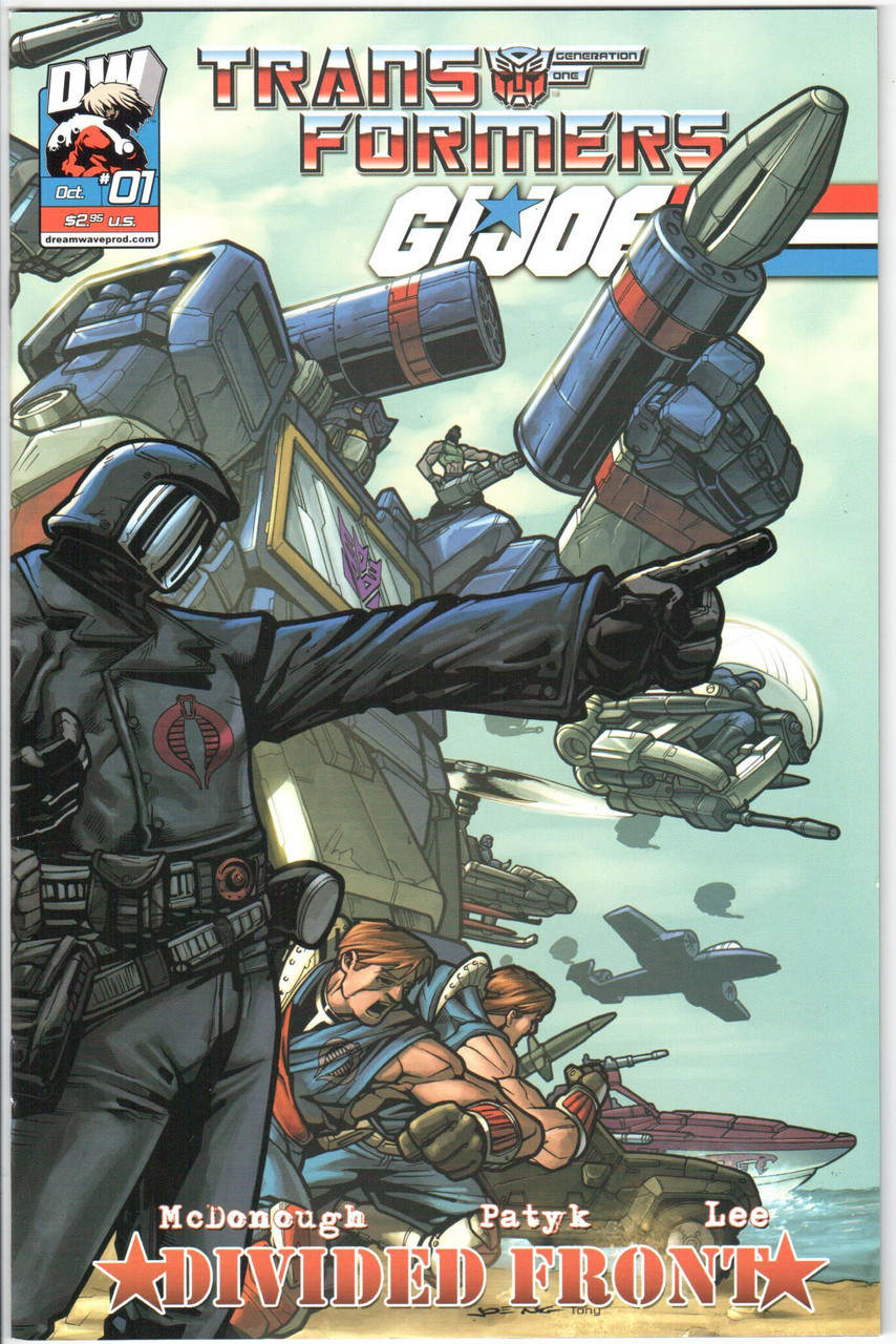 Transformers GI Joe Divided Front #1A NM- 9.2