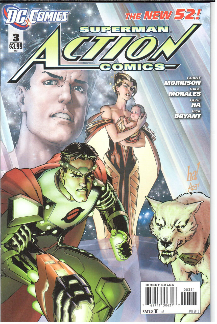 Action Comics (2011 Series) #3B Variant NM- 9.2