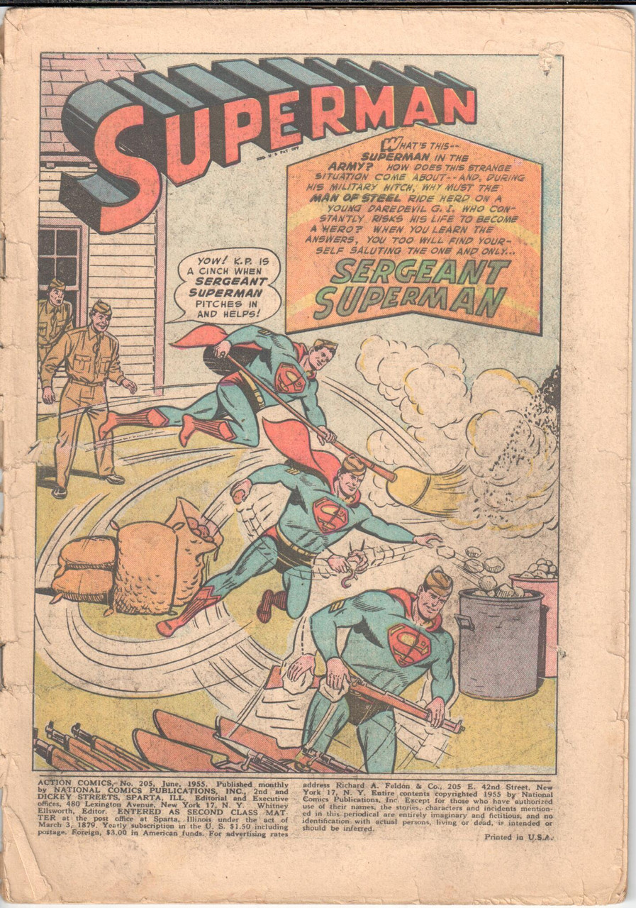 Action Comics (1938 Series) #205 PR 0.5