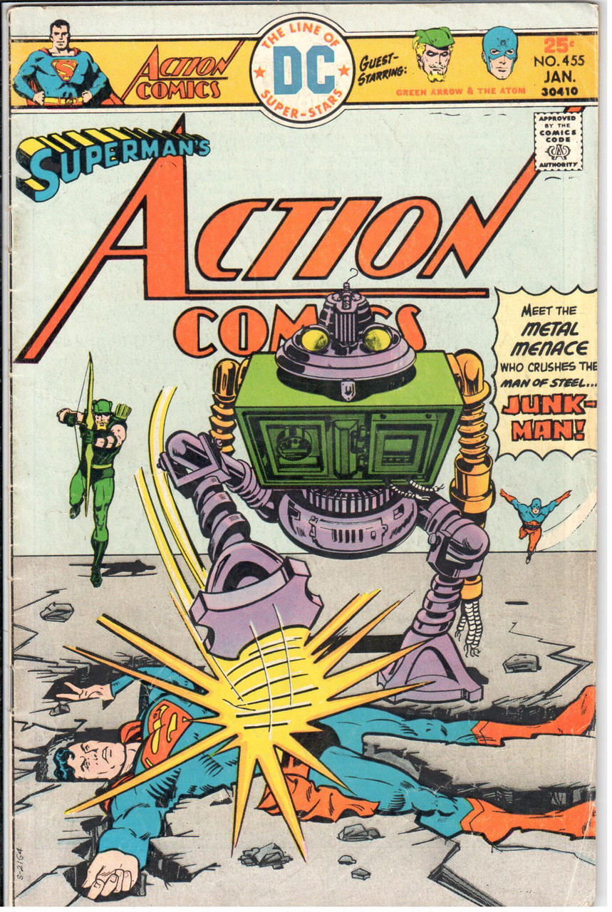 Action Comics (1938 Series) #455 VG+ 4.5