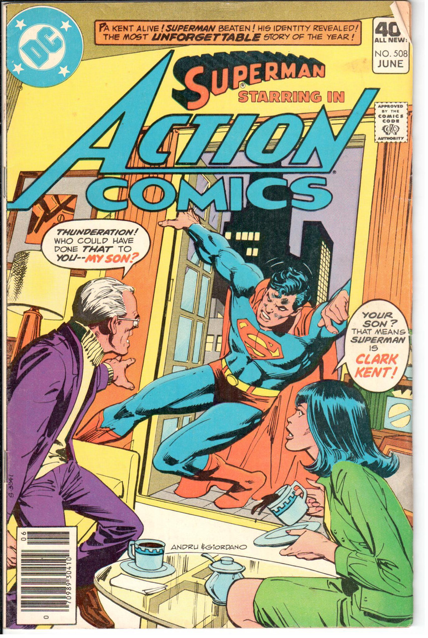 Action Comics (1938 Series) #508 Newsstand FN- 5.5