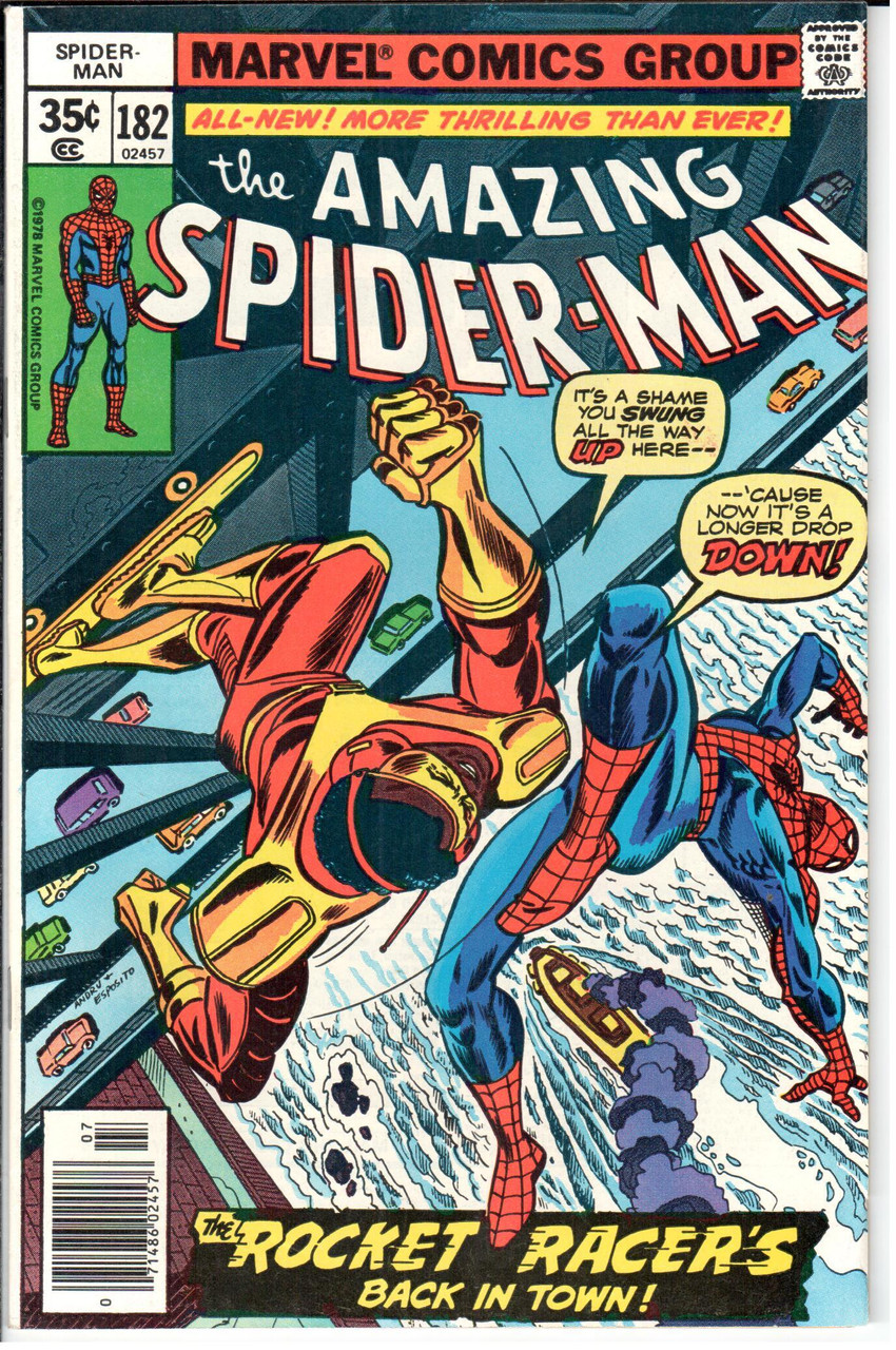 Amazing Spider-Man (1963 Series) #182 Newsstand VF+ 8.5