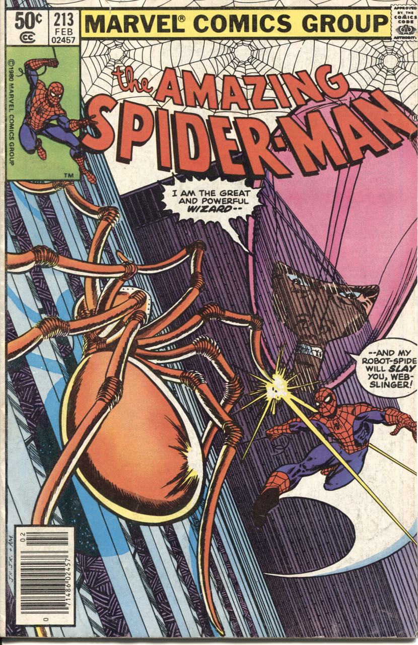 Amazing Spider-Man (1963 Series) #213 Newsstand VF- 7.5