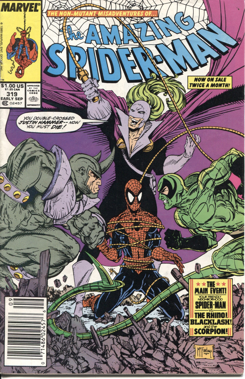 Amazing Spider-Man (1963 Series) #319 Newsstand VF+ 8.5