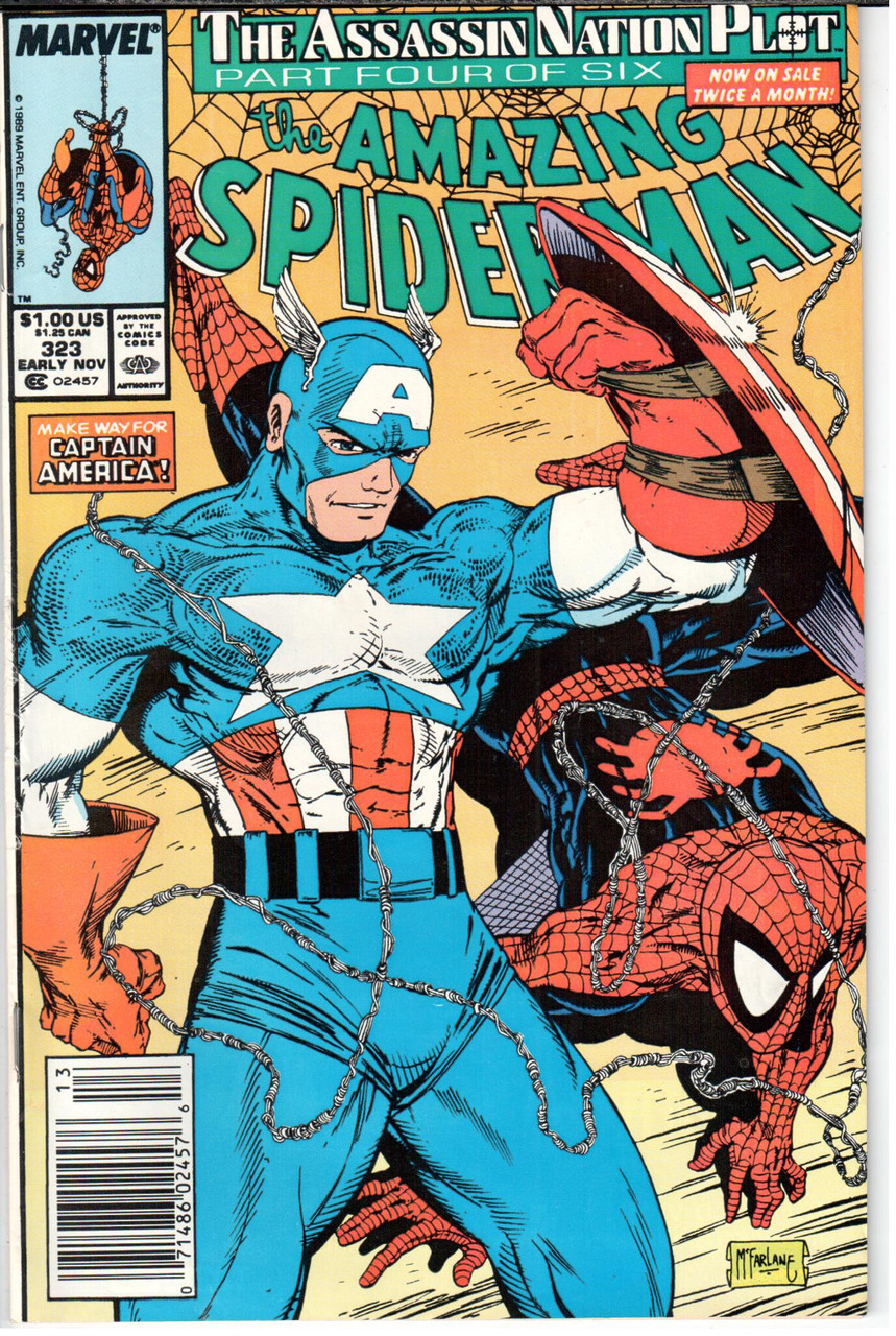 Amazing Spider-Man (1963 Series) #323 Newsstand FN- 5.5