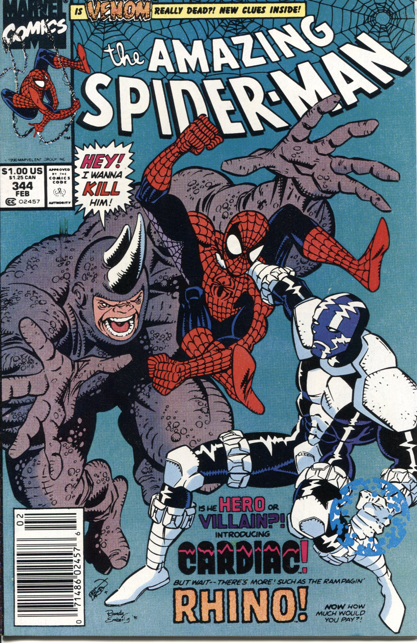 Amazing Spider-Man (1963 Series) #344 Newsstand NM- 9.2