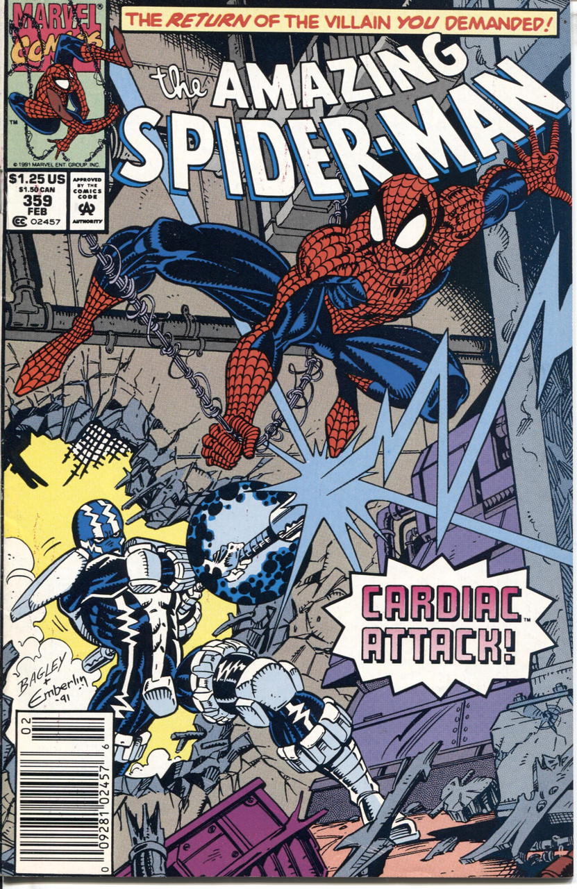 Amazing Spider-Man (1963 Series) #359 Newsstand NM- 9.2