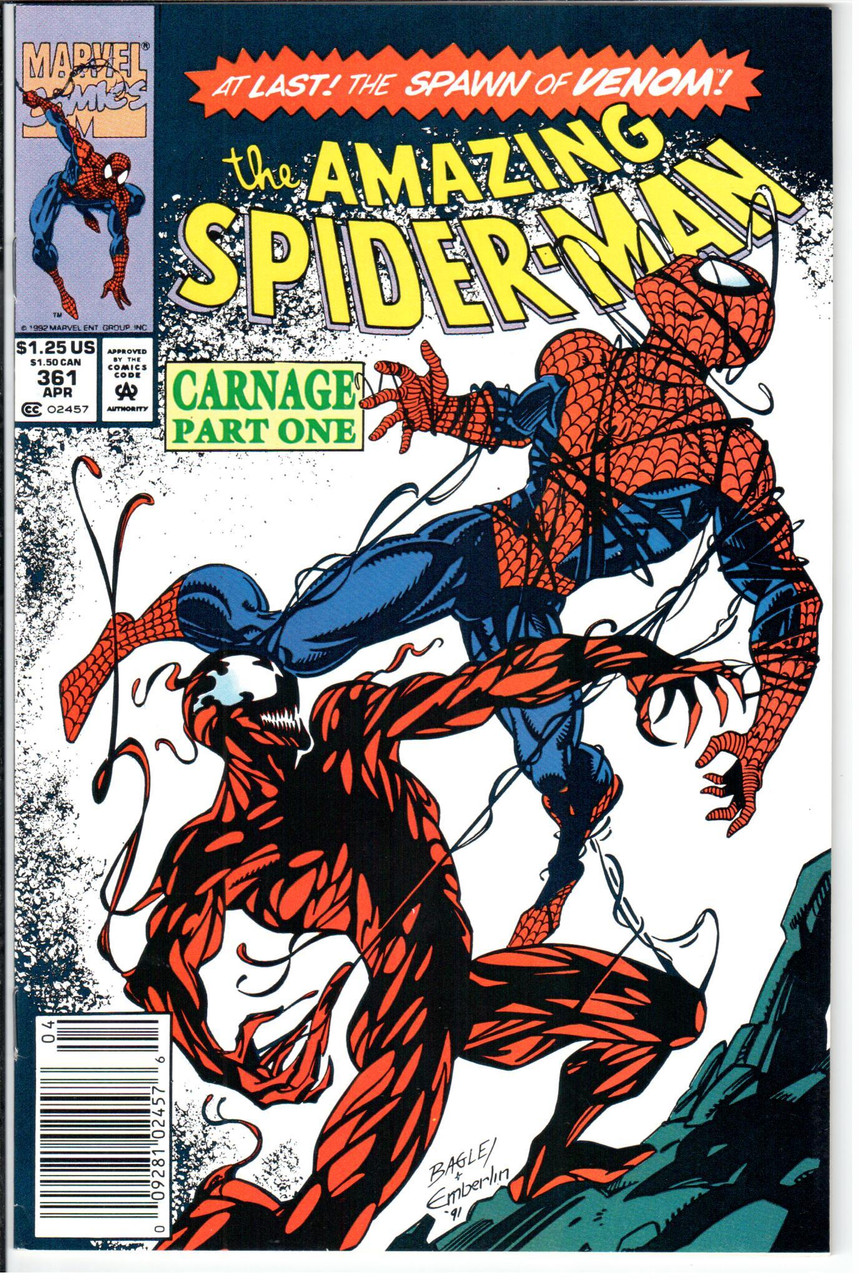 Amazing Spider-Man (1963 Series) #361 Newsstand NM- 9.2