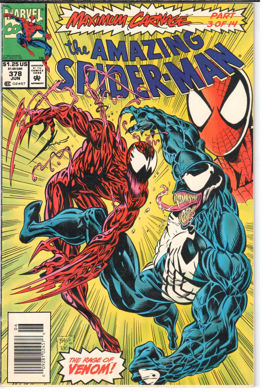 Amazing Spider-Man (1963 Series) #378 Newsstand VF- 7.5