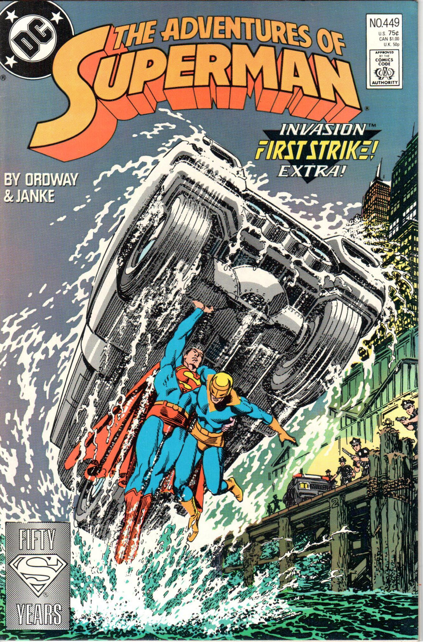 The Adventures of Superman (1987 Series) #449 NM- 9.2