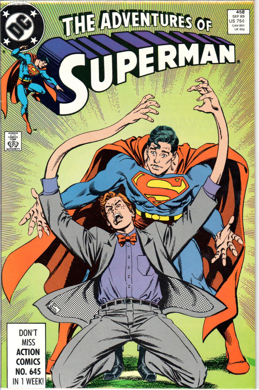 The Adventures of Superman (1987 Series) #458 NM- 9.2