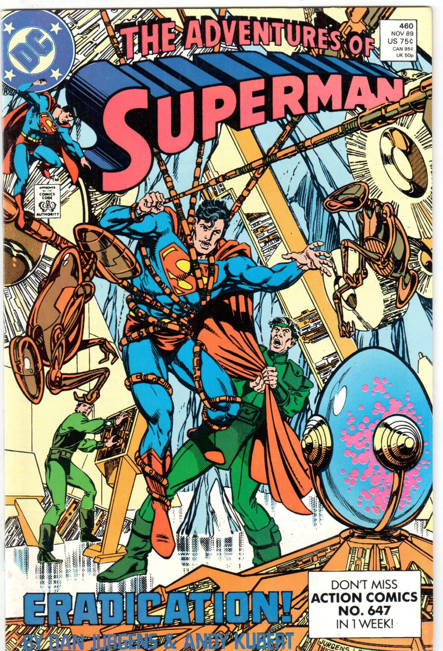 The Adventures of Superman (1987 Series) #460 NM- 9.2