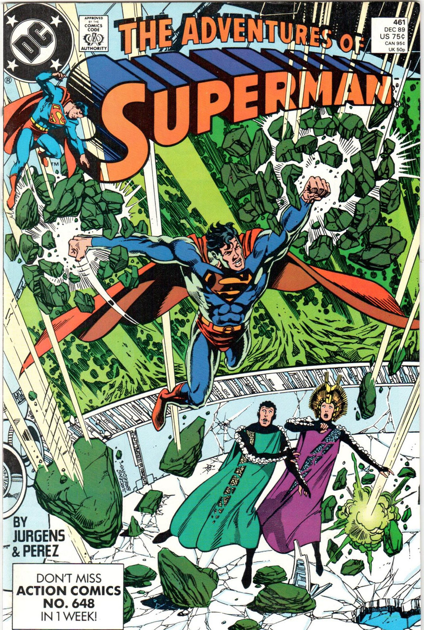 The Adventures of Superman (1987 Series) #461 NM- 9.2