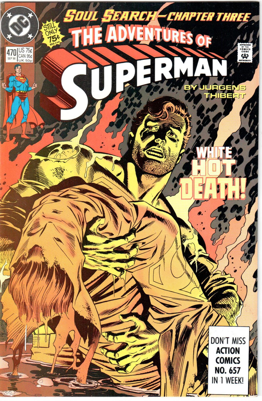 The Adventures of Superman (1987 Series) #470 NM- 9.2