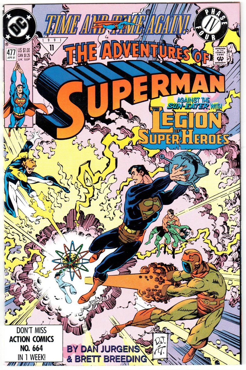 The Adventures of Superman (1987 Series) #477 NM- 9.2