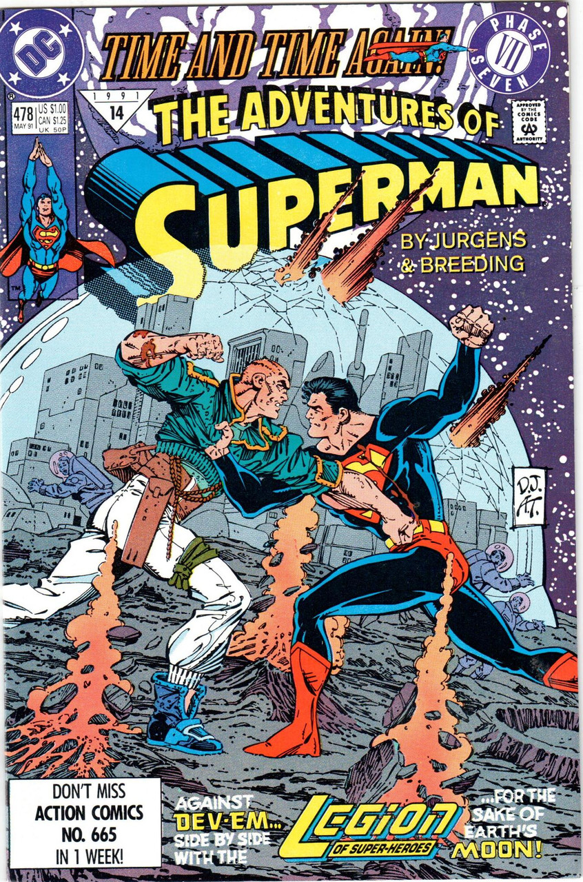 The Adventures of Superman (1987 Series) #478 NM- 9.2