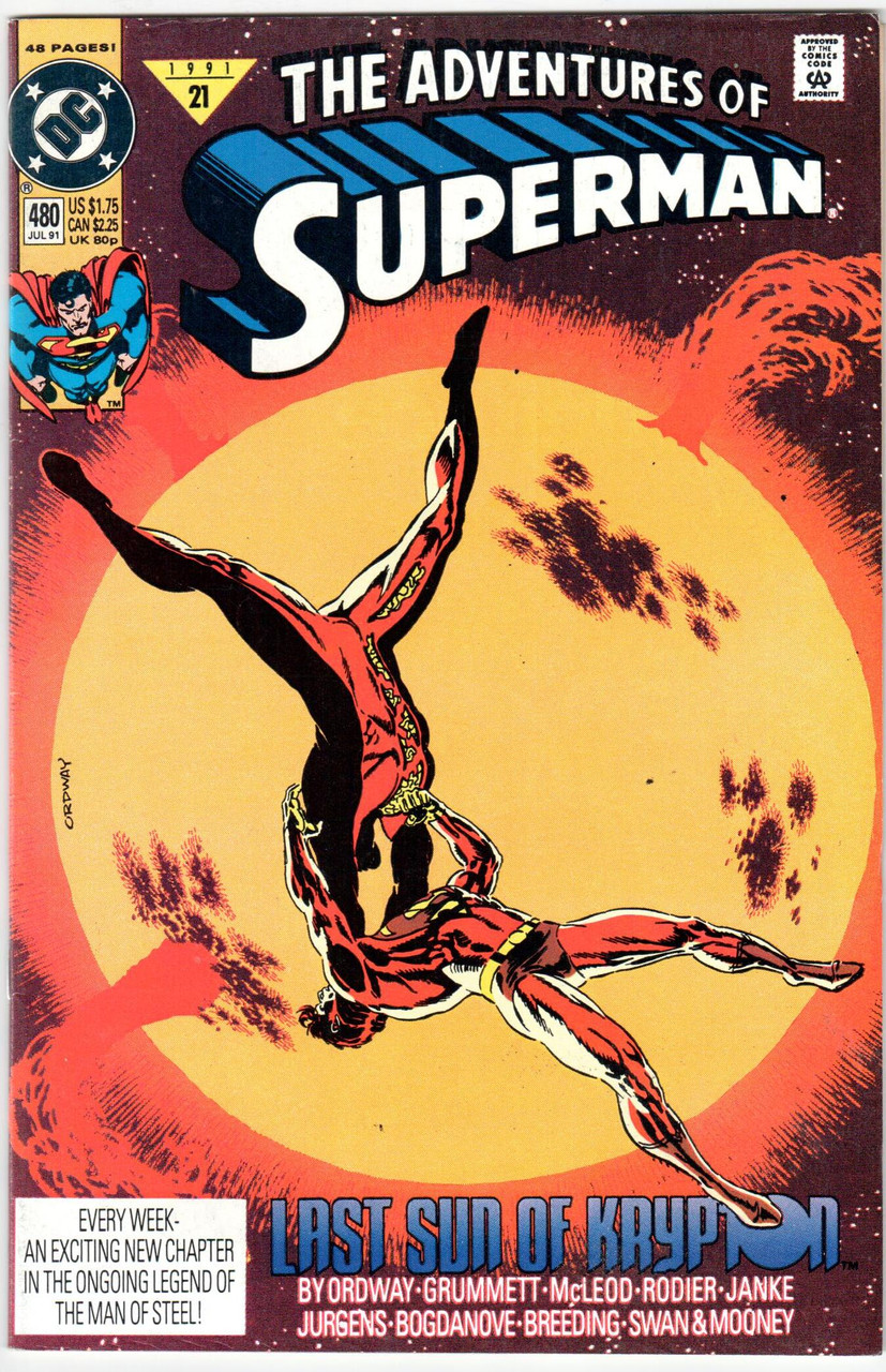 The Adventures of Superman (1987 Series) #480 NM- 9.2