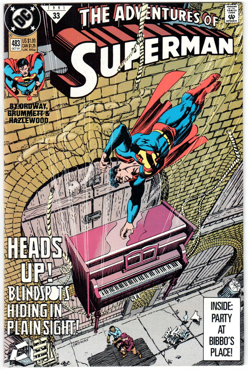 The Adventures of Superman (1987 Series) #483 NM- 9.2