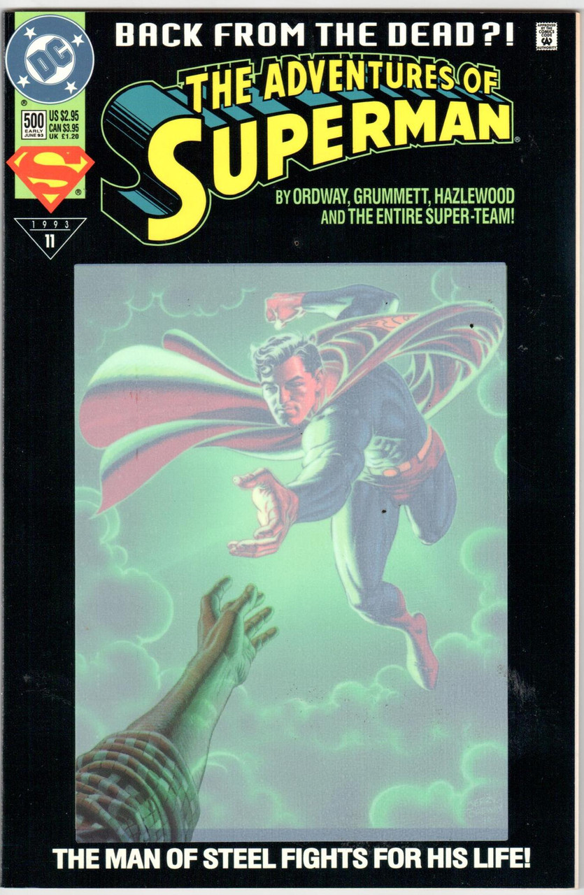 The Adventures of Superman (1987 Series) #500C Hologram NM- 9.2