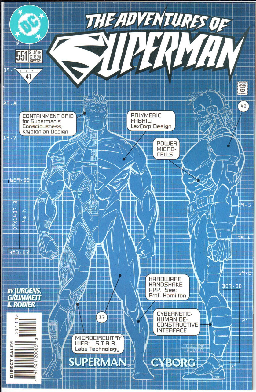 The Adventures of Superman (1987 Series) #551 NM- 9.2