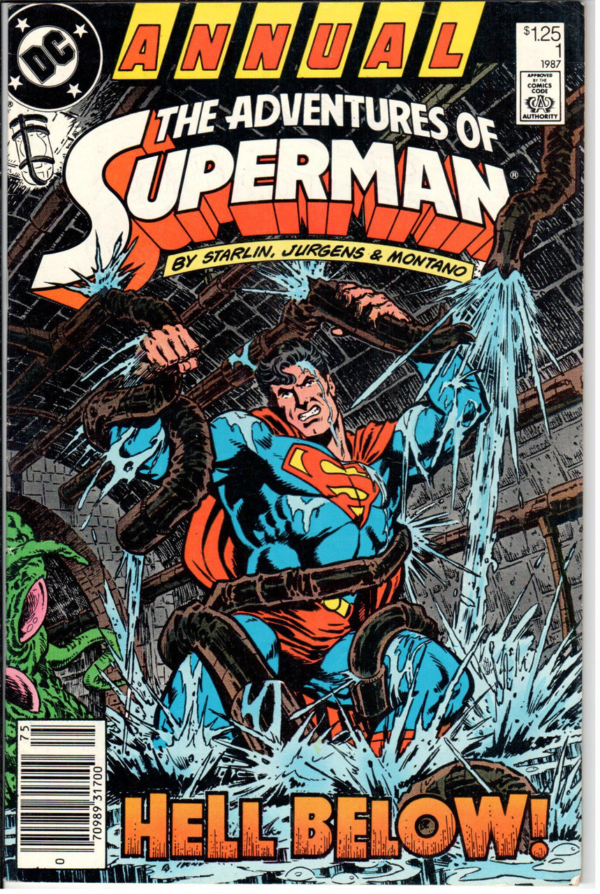 The Adventures of Superman (1987 Series) #1 Annual Newsstand VF 8.0