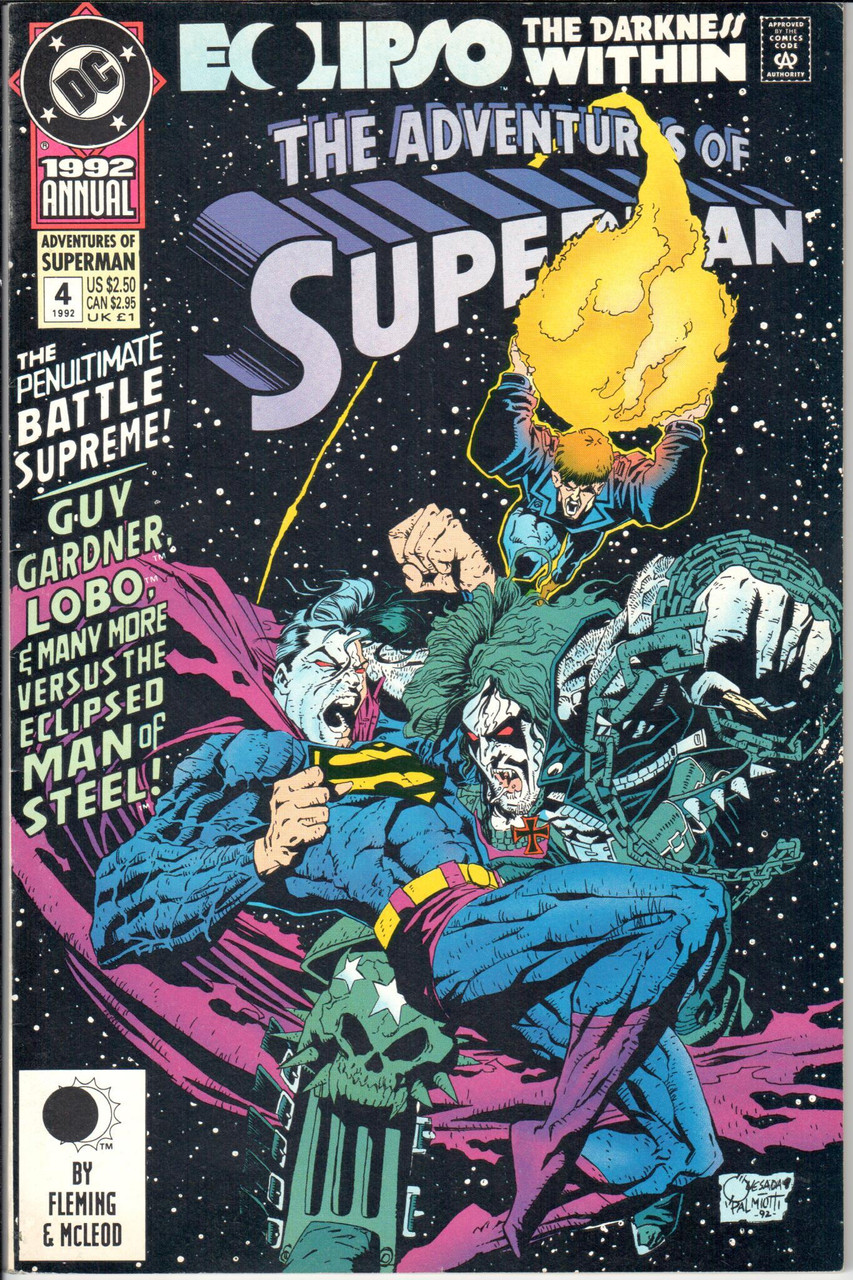 The Adventures of Superman (1987 Series) #4 Annual NM- 9.2