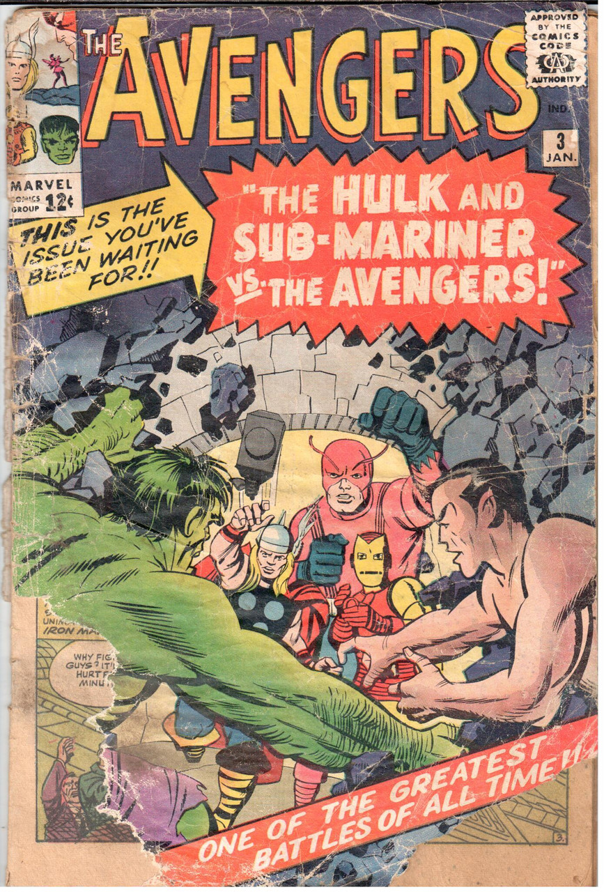 The Avengers (1963 Series) #3 PR 0.5