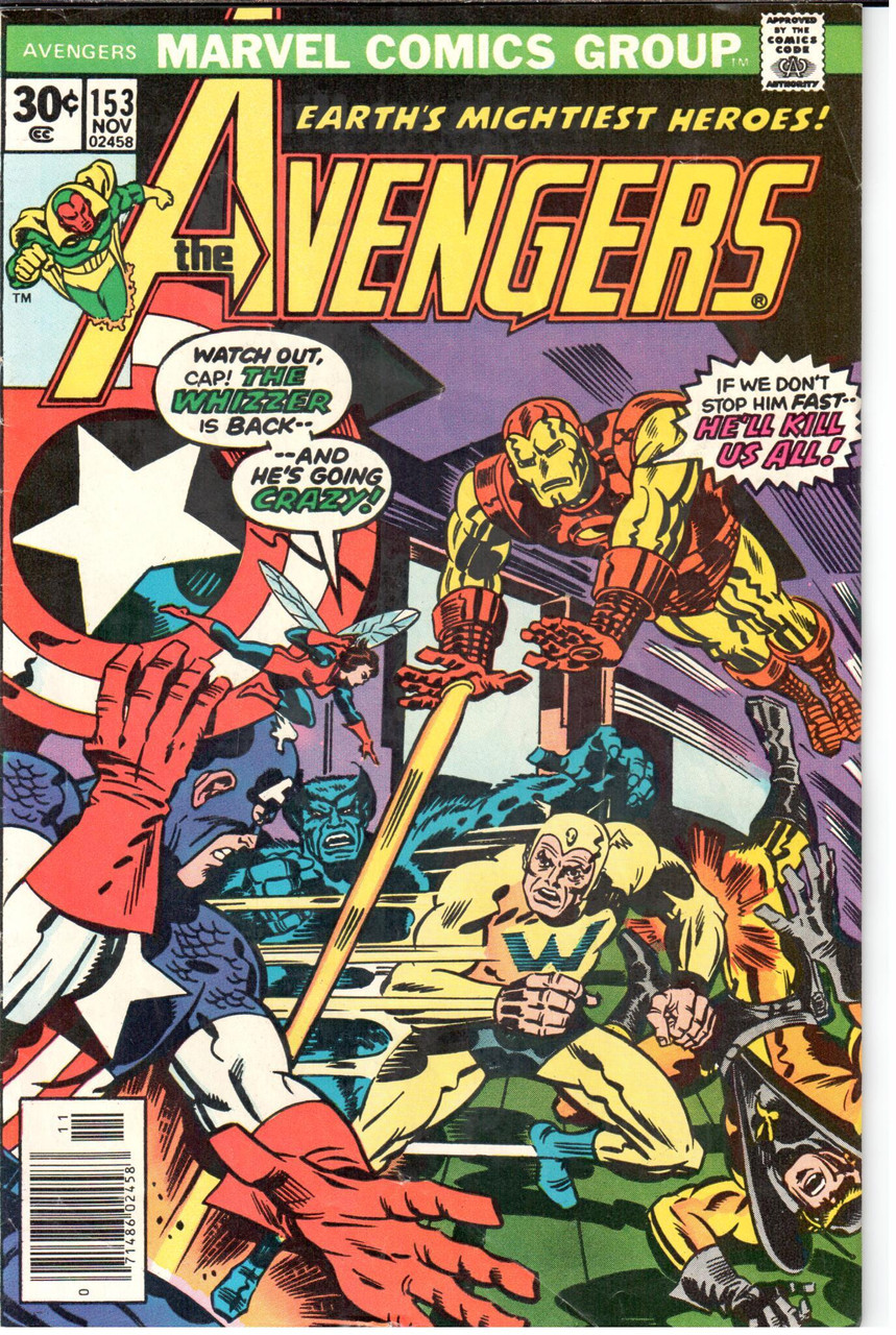 The Avengers (1963 Series) #153 Newsstand VF- 7.5