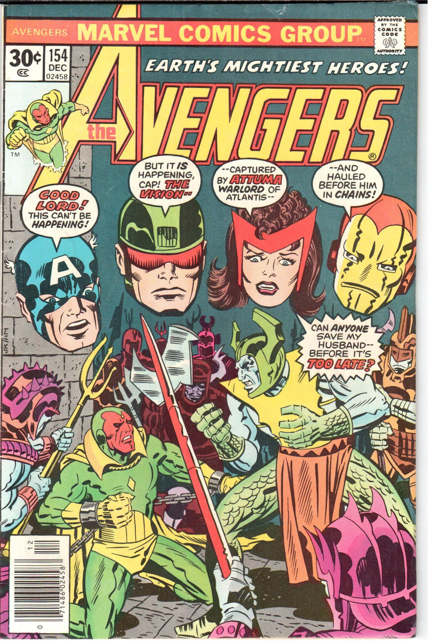 The Avengers (1963 Series) #154 Newsstand VF 8.0