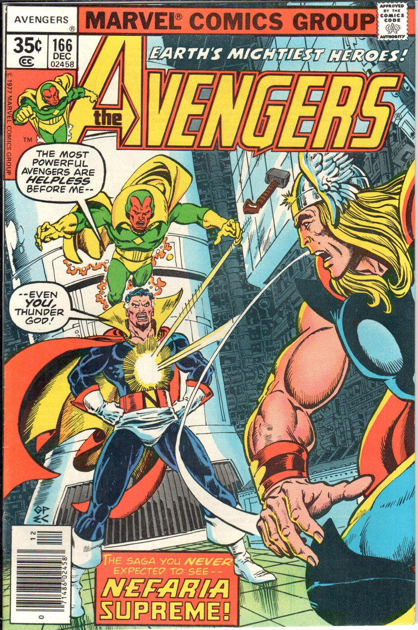 The Avengers (1963 Series) #166 Newsstand VF+ 8.5