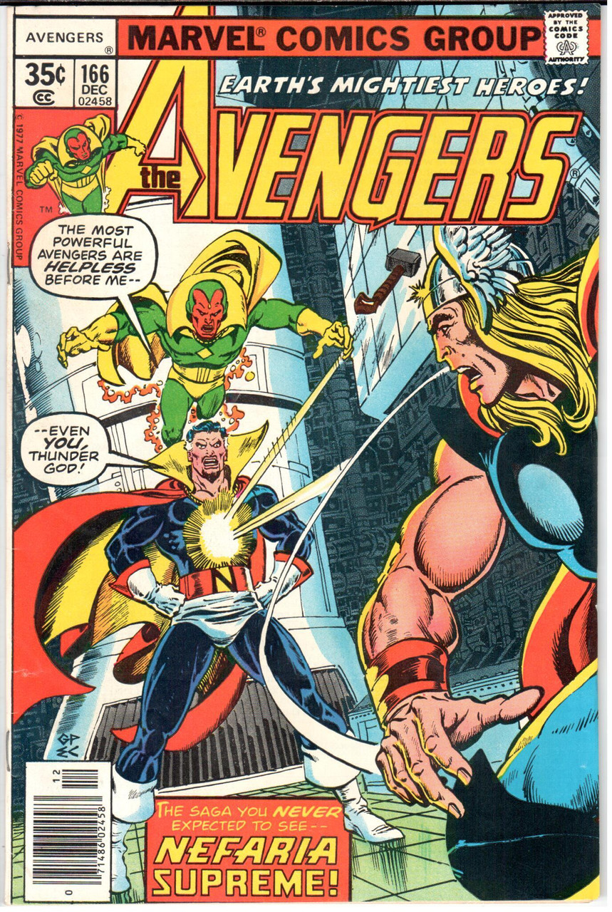 The Avengers (1963 Series) #166 Newsstand VG- 3.5