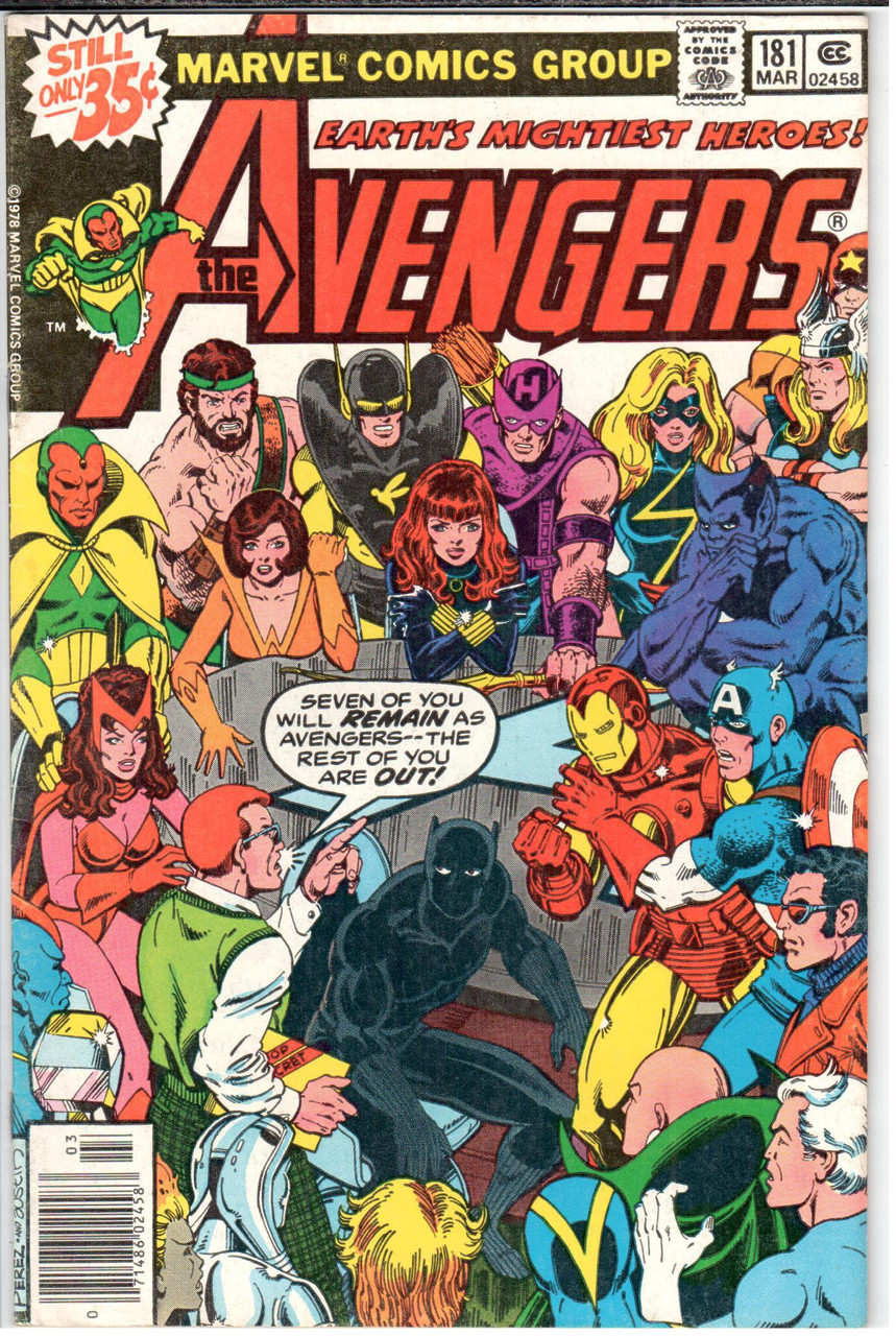 The Avengers (1963 Series) #181 Newsstand VF- 7.5