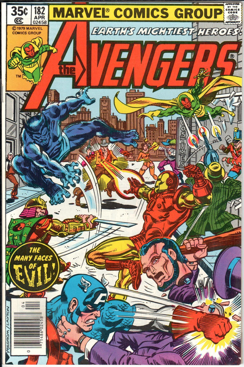 The Avengers (1963 Series) #182 Newsstand VF/NM 9.0