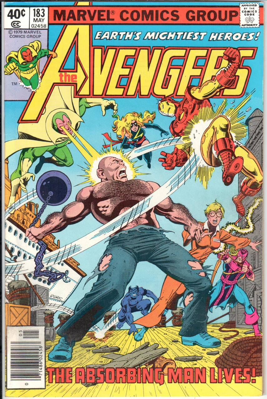 The Avengers (1963 Series) #183 Newsstand VF- 7.5