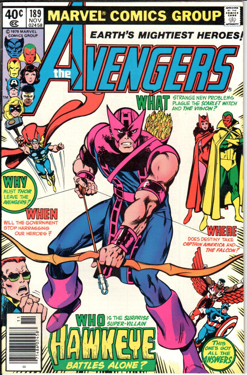 The Avengers (1963 Series) #189 Newsstand VF/NM 9.0