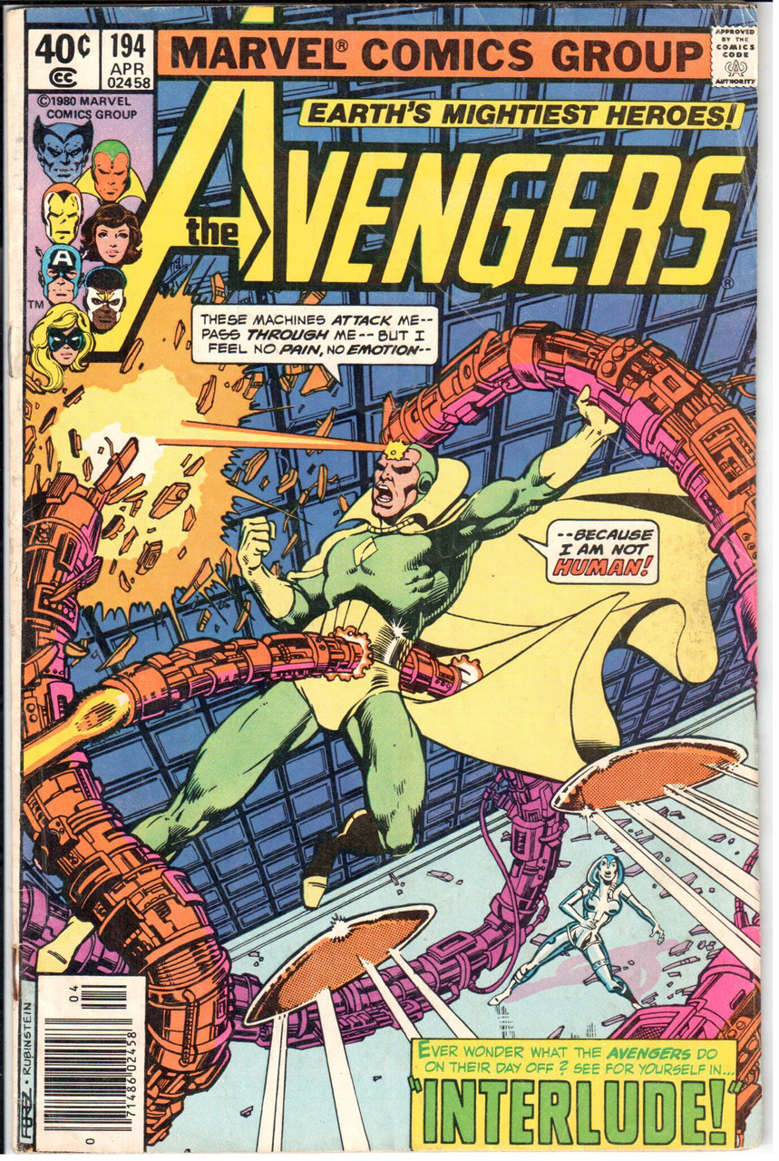 The Avengers (1963 Series) #194 Newsstand VG 4.0