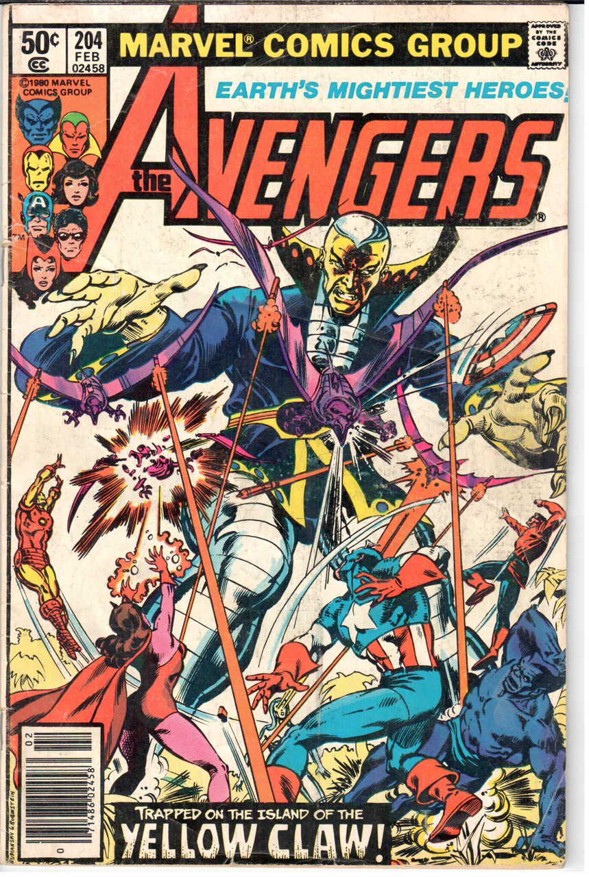 The Avengers (1963 Series) #204 Newsstand VG- 3.5