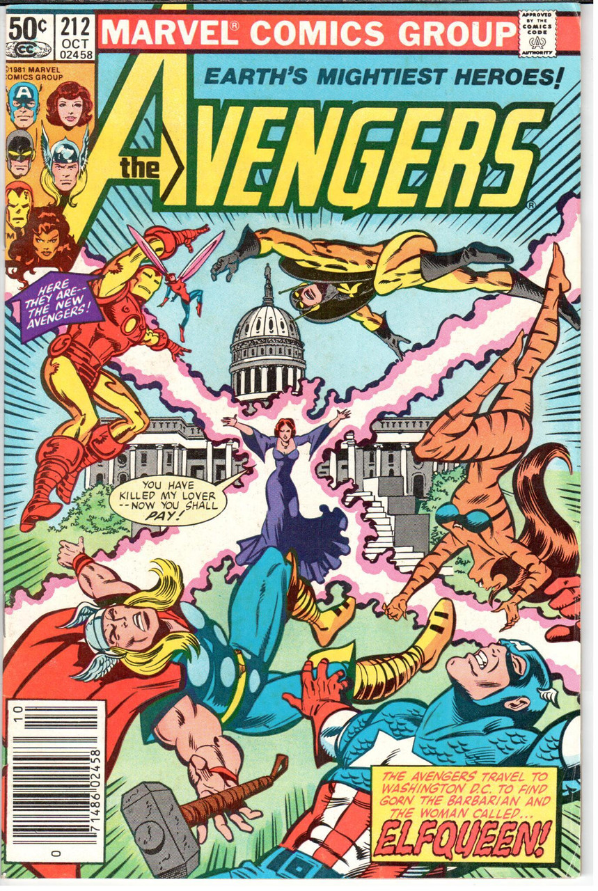 The Avengers (1963 Series) #212 Newsstand VF- 7.5