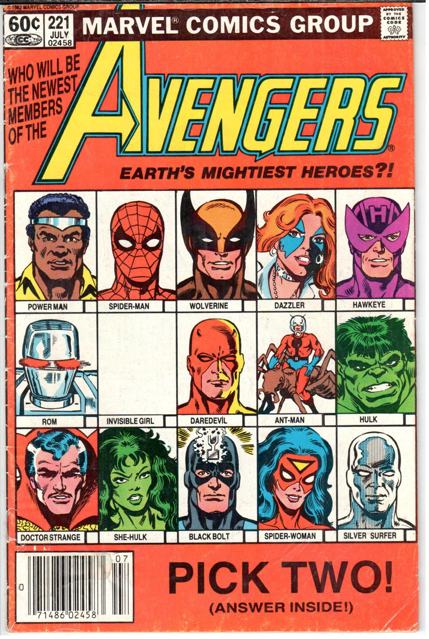 The Avengers (1963 Series) #221 Newsstand VG 4.0
