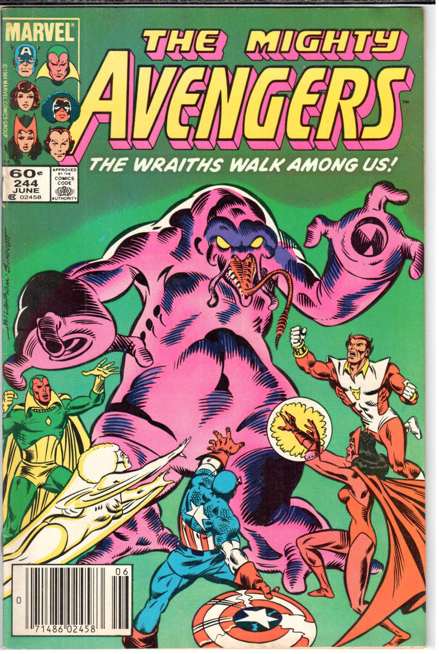 The Avengers (1963 Series) #244 Newsstand VF- 7.5