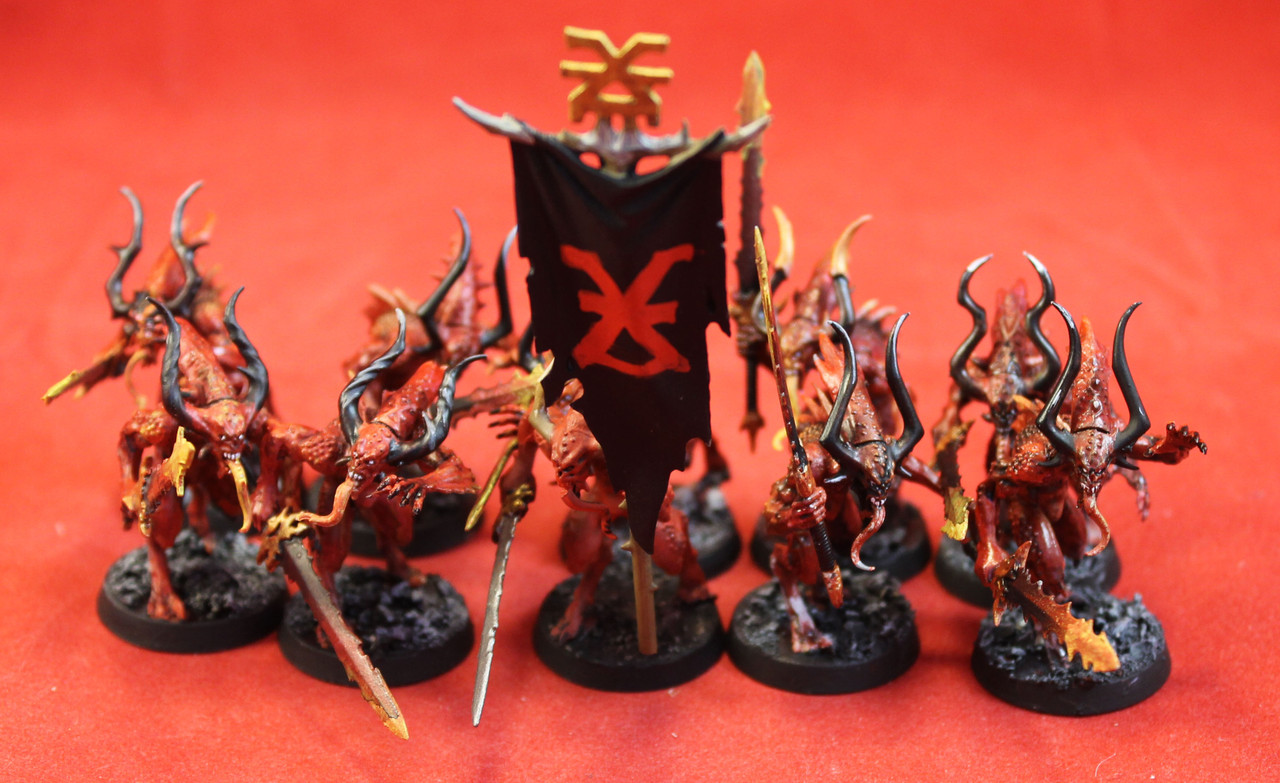 Warhammer 40K-Chaos Daemons-Bloodletters Khorne - Plastic X10 - 105