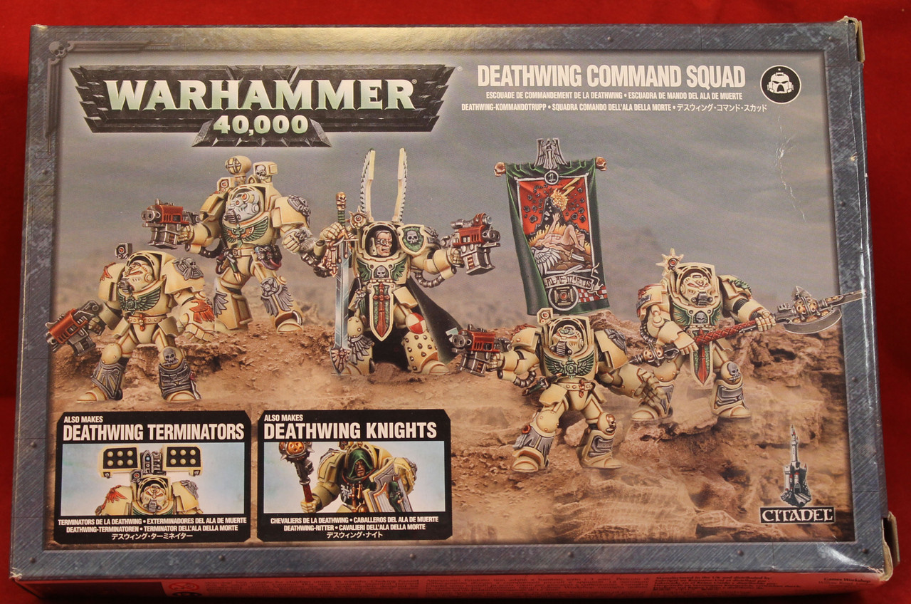 Warhammer 40K-Dark Angels-Deathwing Command Squad - Plastic X5 - Lot-101