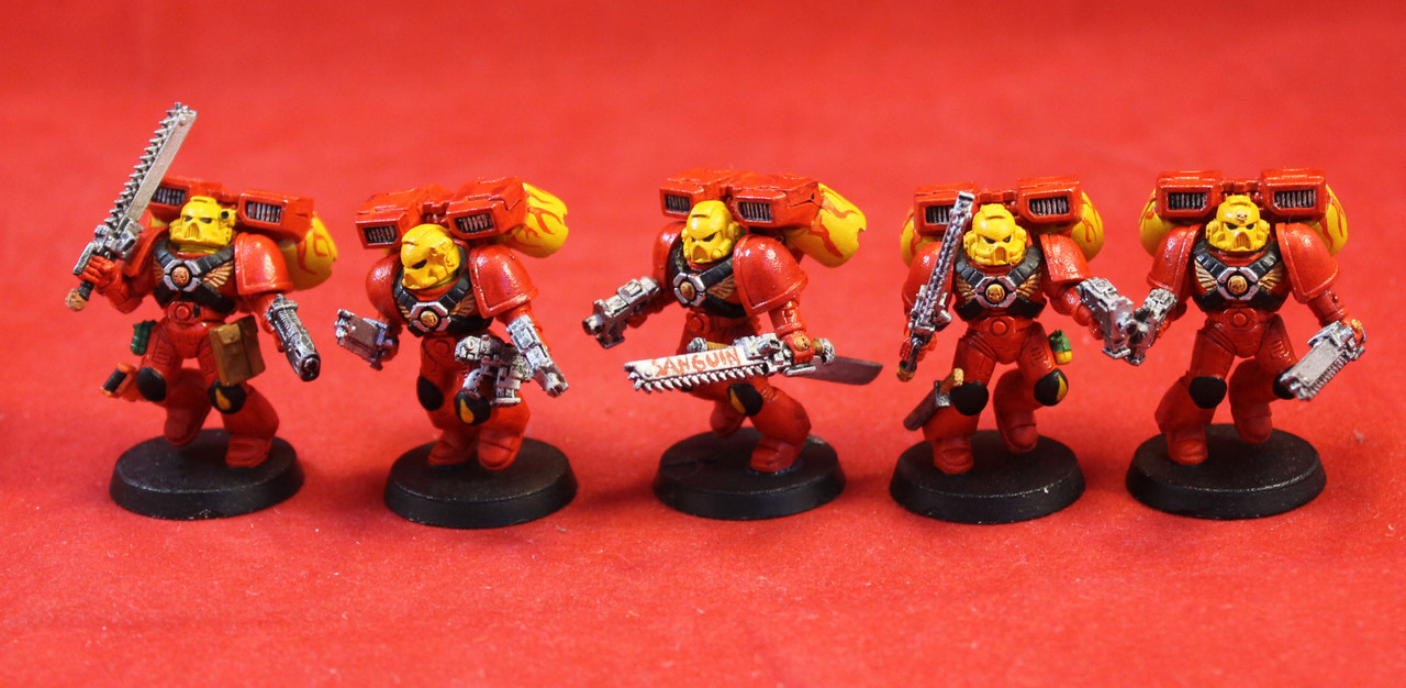 Warhammer 40K-Space Marines-Assault Squad Plastic X5 -102