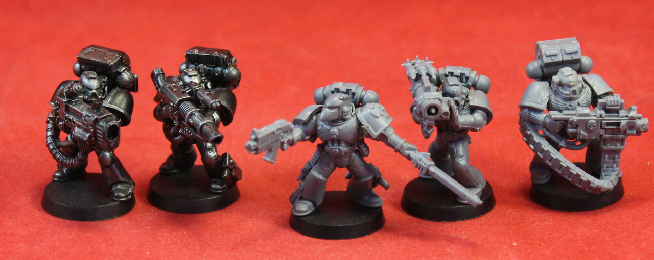 Warhammer 40K-Space Marines-Devastator Squad - Plastic X5 -103