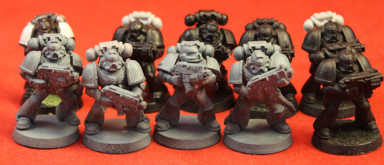 Warhammer 40K-Space Marines-Tactical Squad Plastic X10 - Lot 116