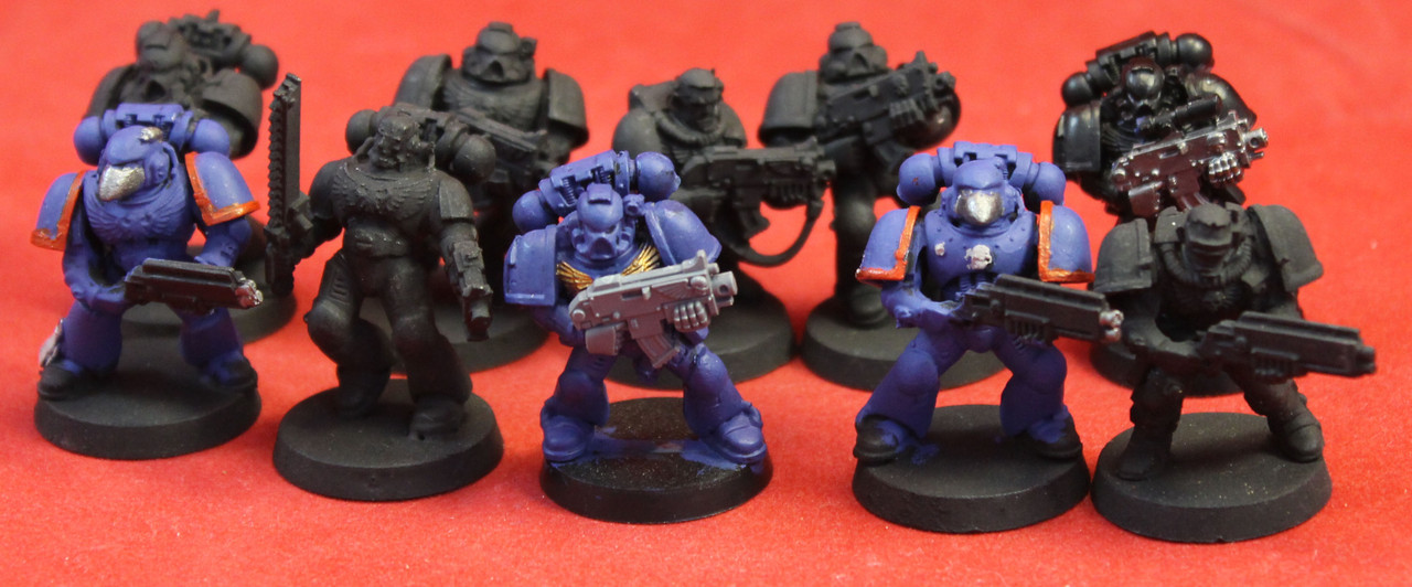 Warhammer 40K-Space Marines-Tactical Squad Plastic X10 - Lot 121