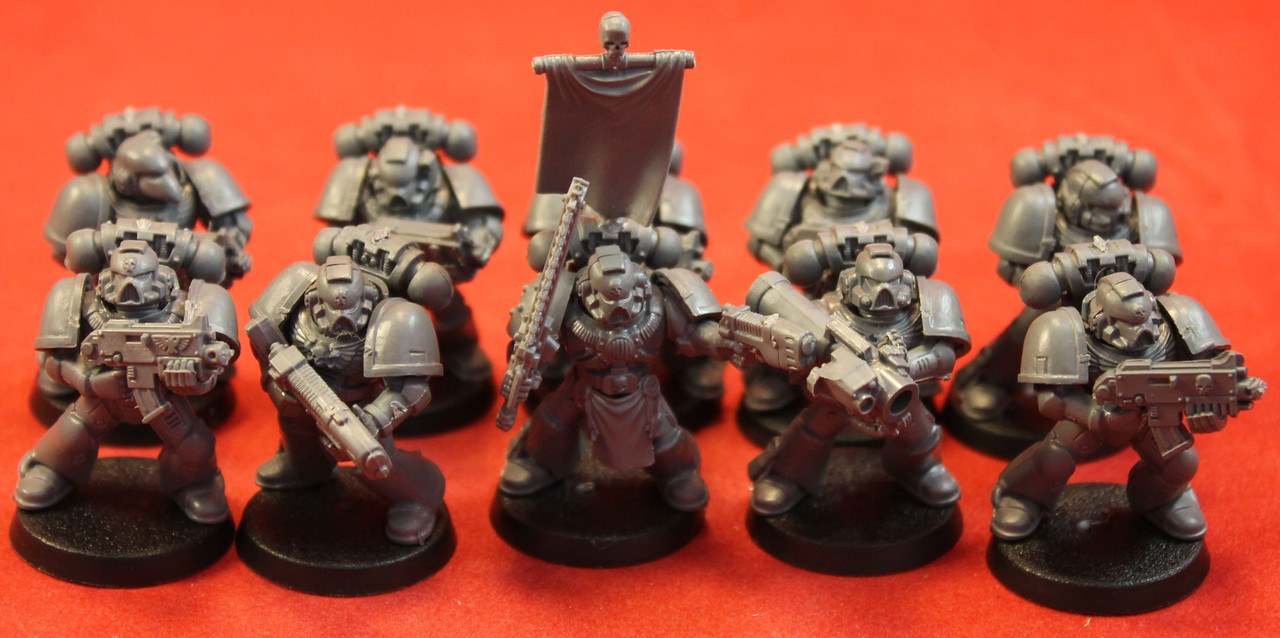 Warhammer 40K-Space Marines-Tactical Squad Plastic X10 - Lot 125