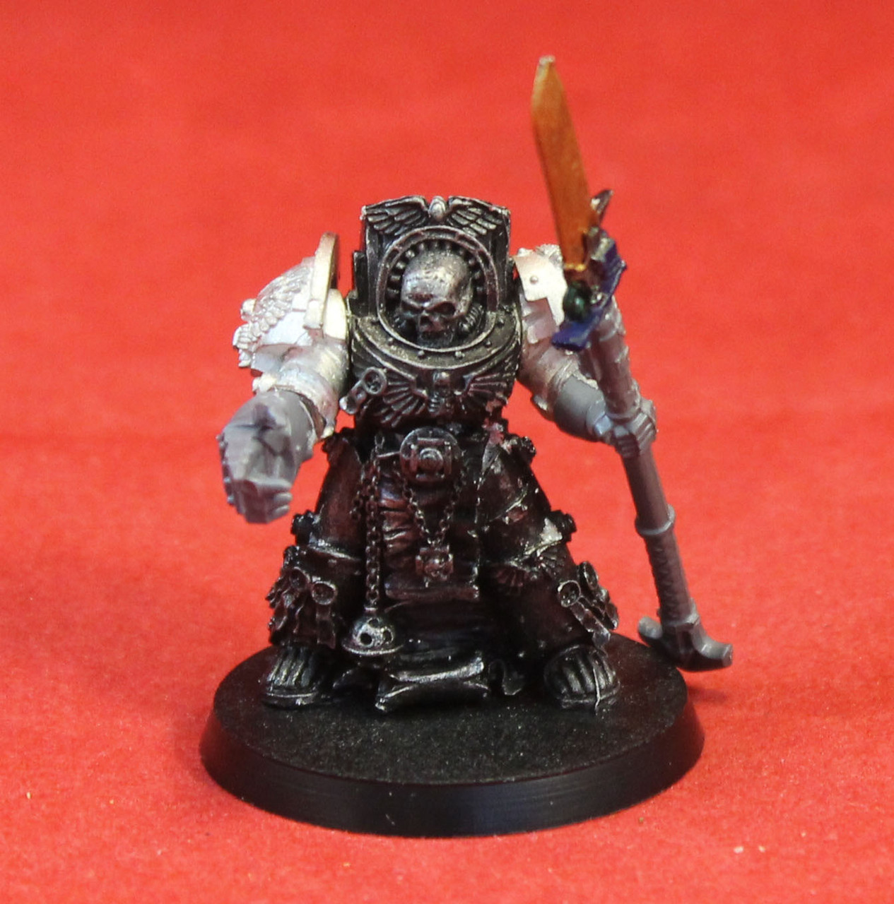 Warhammer 40K-Space Marines-Terminator Chaplain - X1 Metal -102