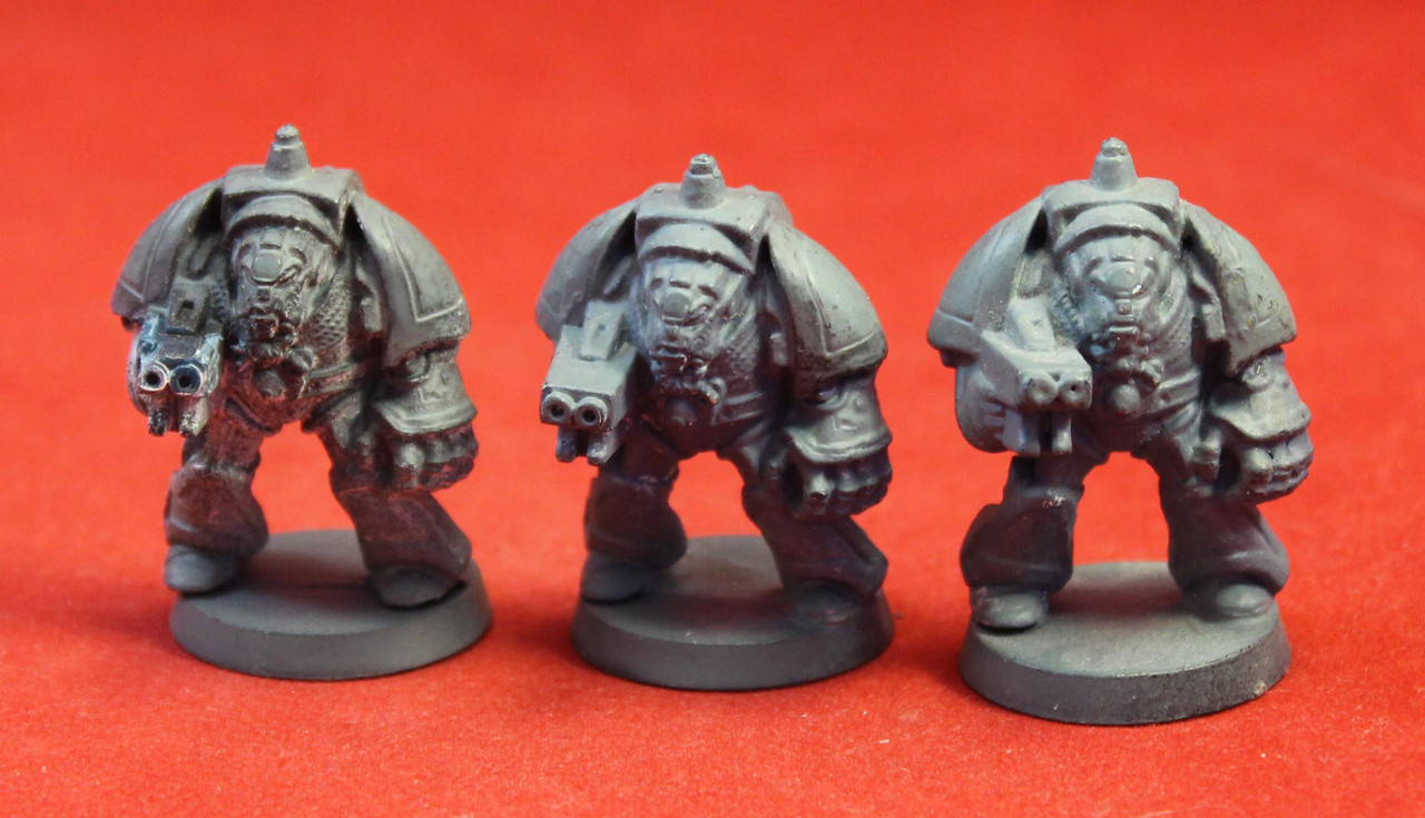 Warhammer 40K-Space Marines-Terminator Squad - Plastic X3 - Lot-134